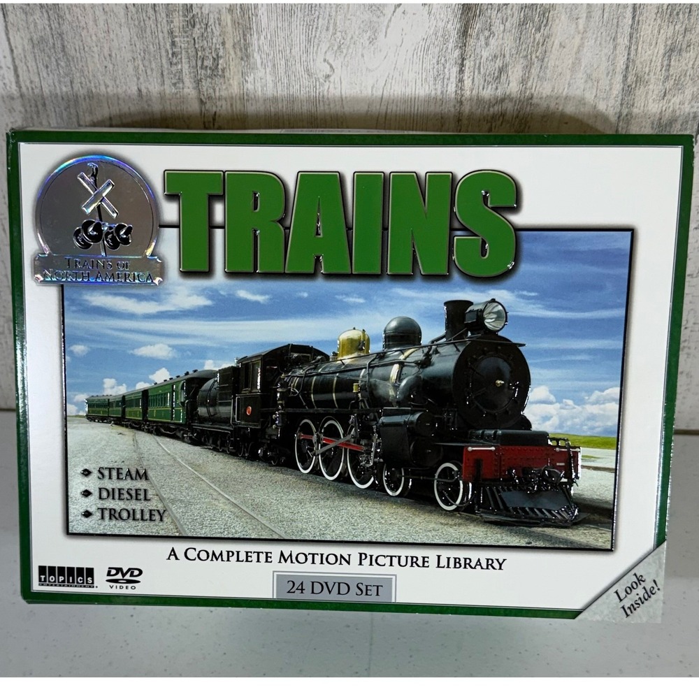 North American Trains A Complete Library 24 DVD Set Box Set Railway History